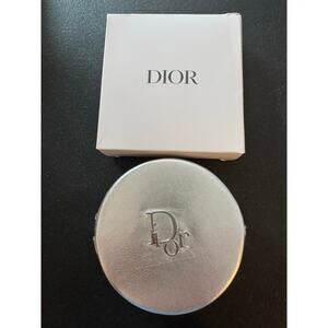 NEW Dior Silver Makeup Pouch Bag